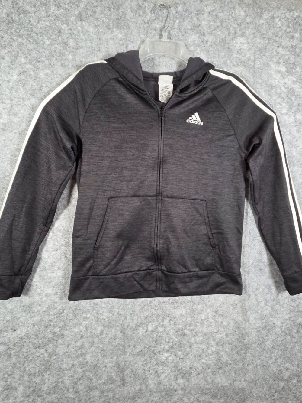 Adidas Boys Game and Go full zip hooded Jacket size large 14/16
